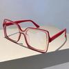 New Oversized Square Eyeglasses Trendy Blue Light Blocking Spectacles Ins Stylish Brand Designer Computer Eyewear
