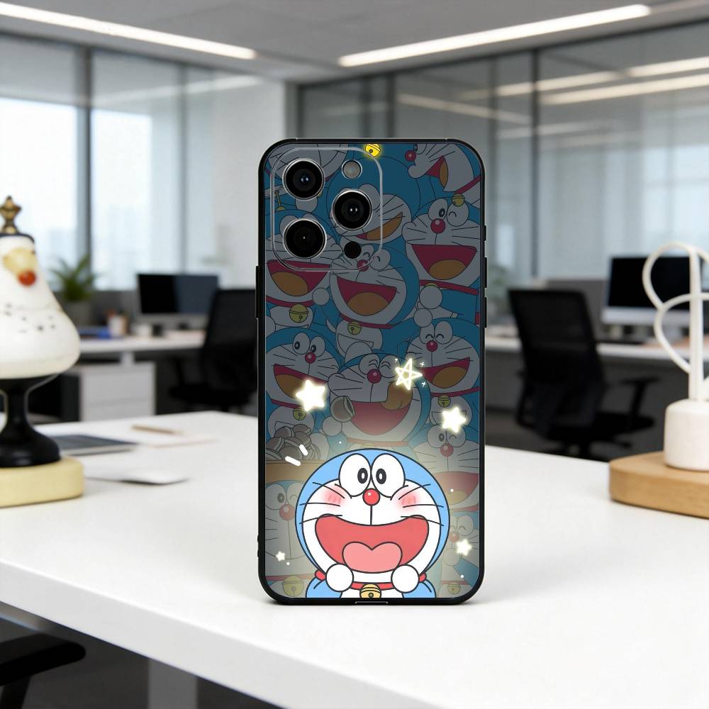 Clever cute D-Doraemon-es Phone Case Silicone Soft For IPhone 17 16 15 14 13 12 11 X XR Plus Pro Max Plus