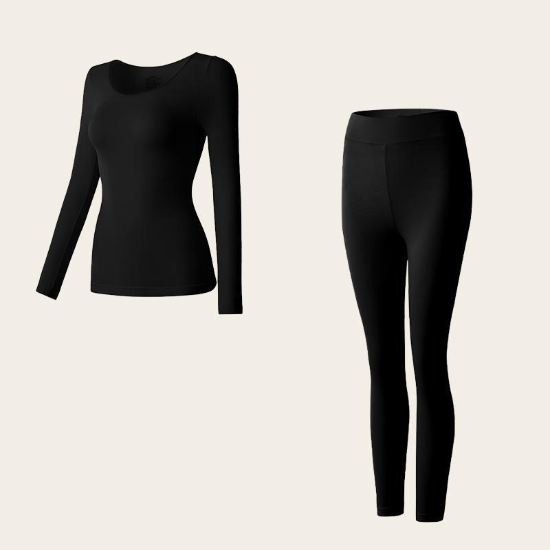 

Ультратонкий бесшовный термотоп с гиалуроновой кислотой - Длинный рукав, Высокая эластичность, Питающий кожу, Слимминг, Ощущение второй кожи для осени/зимы. L (fits 80-120 jin)