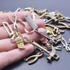 Pennello Metallico per Attrezzi Chiave Inglese Pinze Sega Mix Casuale Ciondoli Per Forniture per la Creazione di Gioielli 10/20/30/50pz Materiale Ciondolo Pendente all'Ingrosso