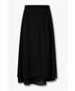Bobeu Chiffon Layered Long Skirt _Black_7156335001