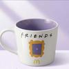 Friends Central Perk Ceramic Coffee Mug Classic TV Show Merchandise Novelty Tea Cup for Fans Home Office Gift