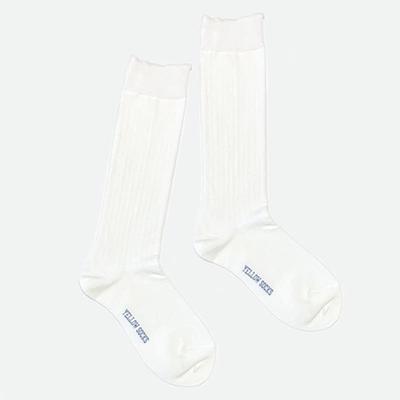 YELLOWSOCKS LOOSE SOCKS GOLGI WHITE