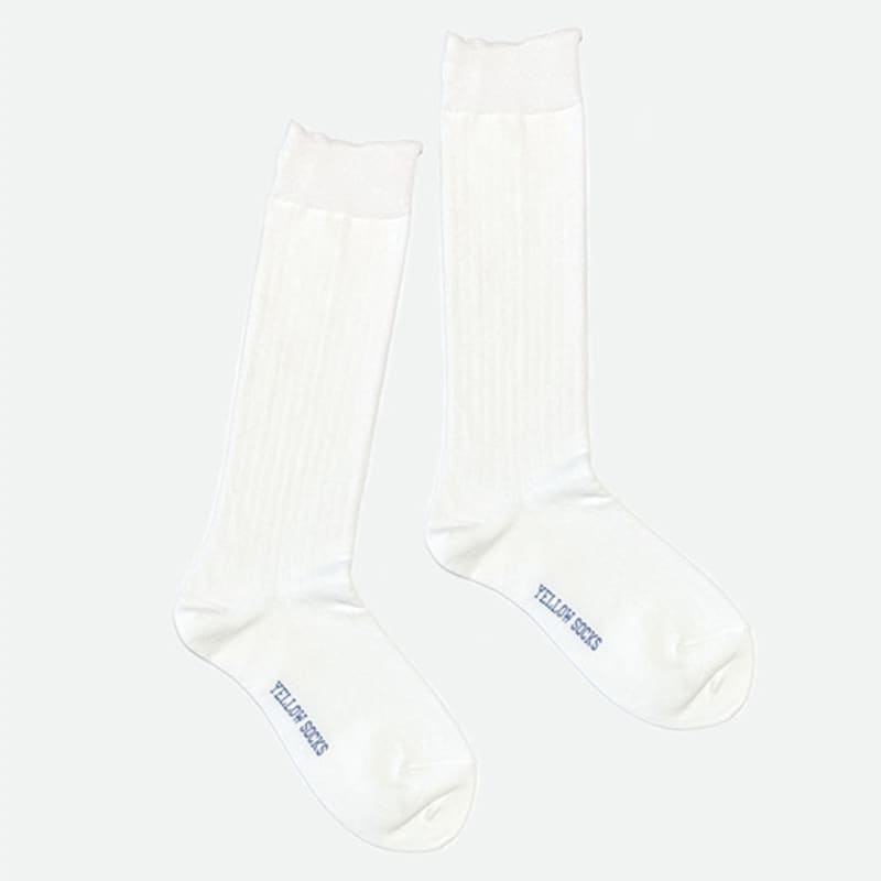 YELLOWSOCKS LOOSE SOCKS GOLGI WHITE
