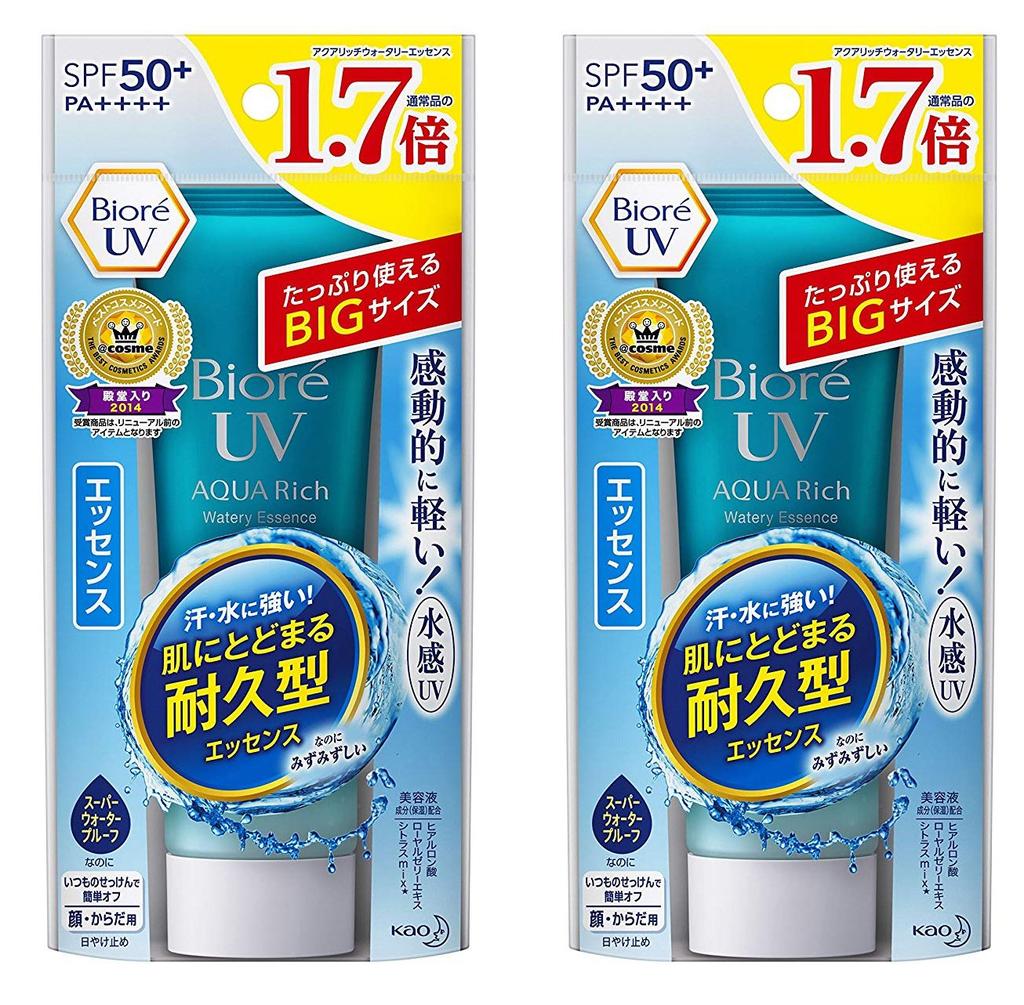 Biore UV Aqua Rich Water Essence 85g capacity x 2 pack (large type)