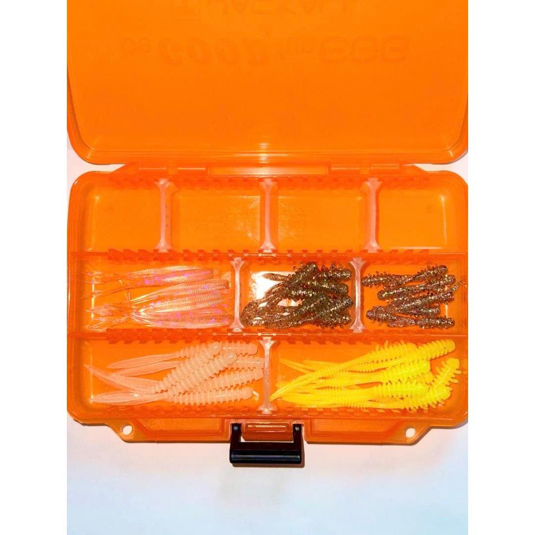 Used JACKALL Aging Worm & Case Set