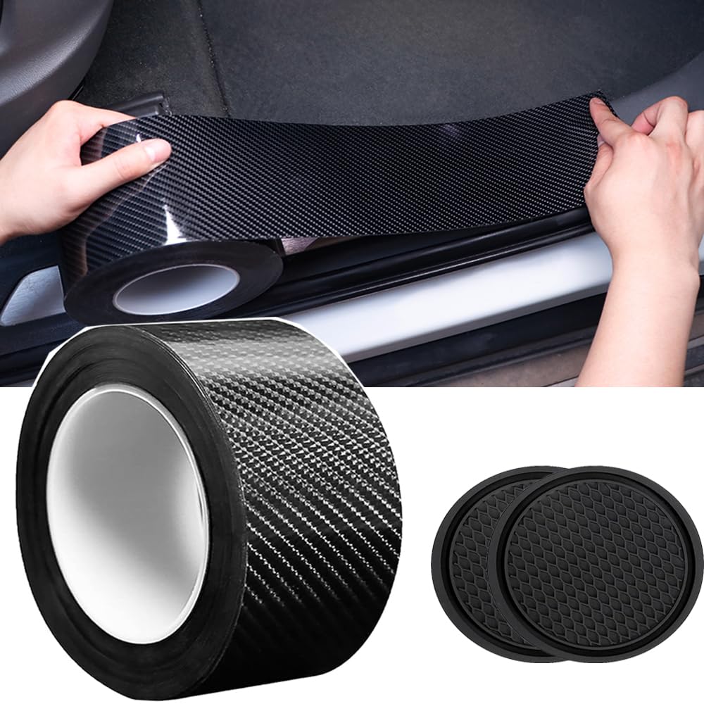 INNICO Car Protection Door Scratch Paint Protection Car Bumper Protector Door Sill Black Film, Protection, Film, Film, Protector, Anti-Collision Film,