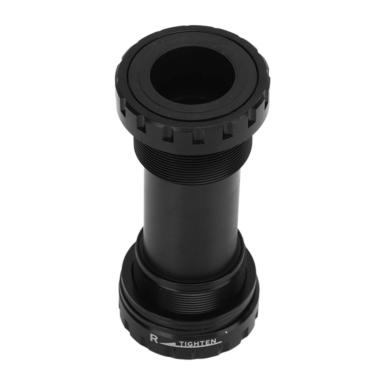 

Bike Bottom Bracket Threaded Screw In Type Aluminium Alloy Bottom Bracket for Mountain Bike Black