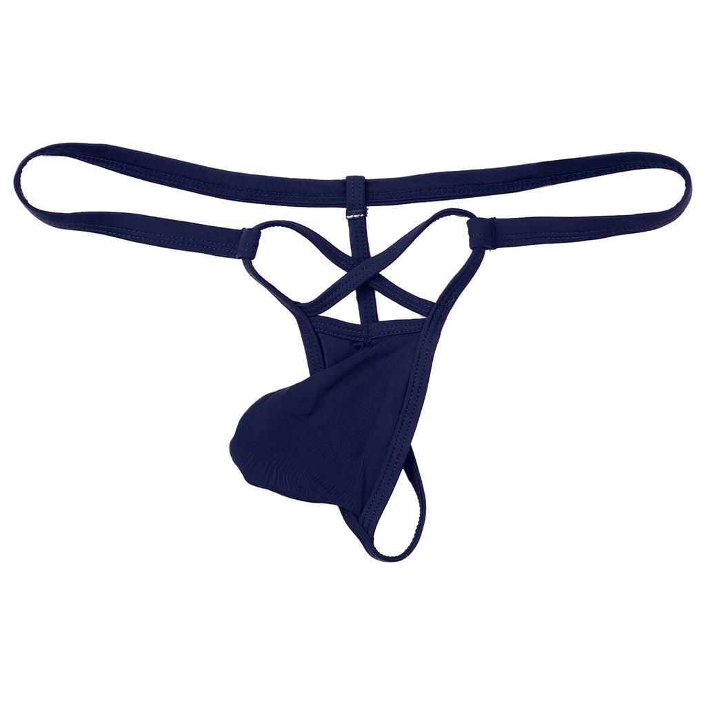 Men Micro Thongs Panties Stretchy Underwear Male Lingerie Shorts Low Waist Underpants Thong Straps G-string
