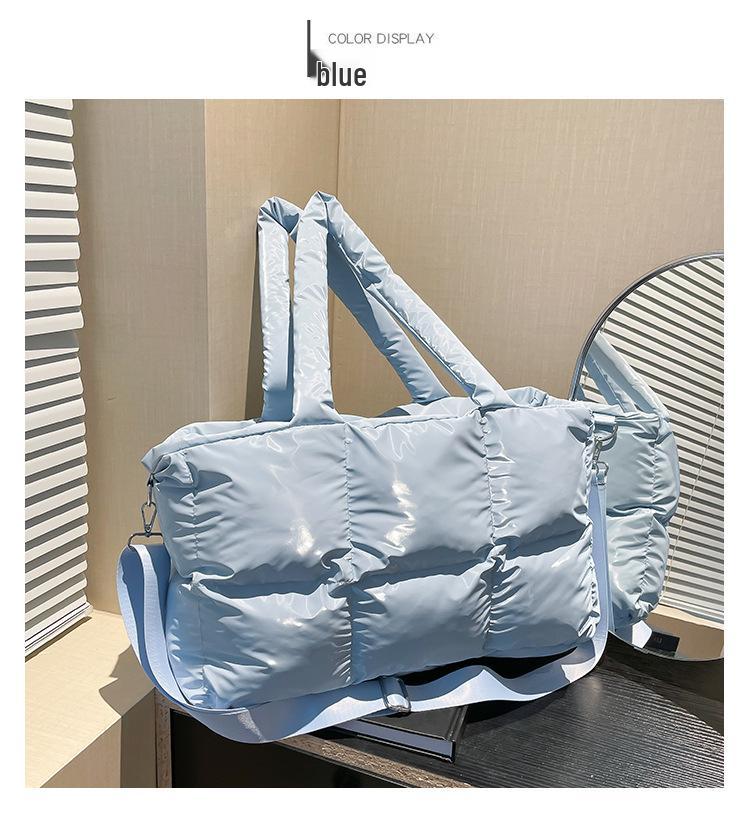 Women's Soft Puffer Tote Bag - Warm, Large Capacity, Handheld & Single Shoulder Options