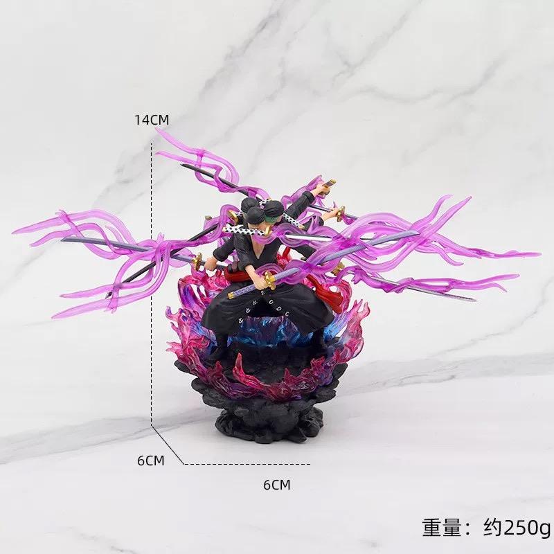 One Piece and the Kingdom Island Nine Knife Flow Three Headed Six Armed Solon Devil Cry Solon PVC Collection Model Toy Gift