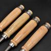 Set of 4 Chisels for Chrome Vanadium Excellent Professional Grade Carpentry, 6/12/18/24mm, Steel, Sharpness,