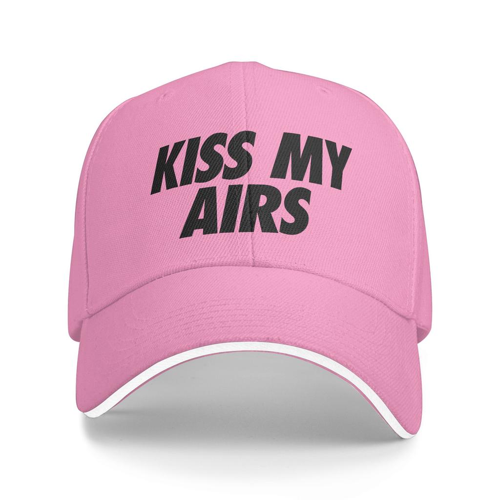 Personalized Classic Kiss My Airs Baseball Cap for Unisex Women Adjustable Adult Dad Hat Summer Sun Hat