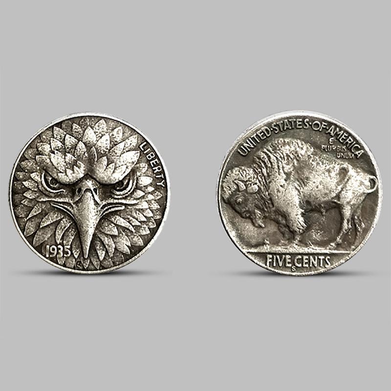 Freemason wandering coins, antique silver dollars, coins, carved eyes, patterns, Freemason commemorative medals