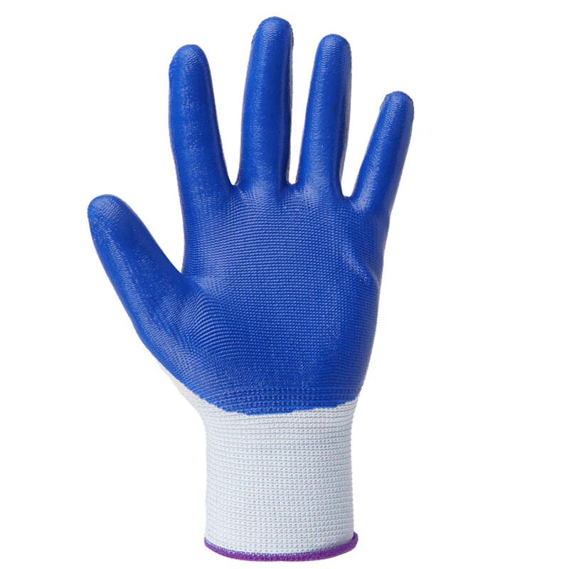 Nitrile Dipped Cotton Work Gloves XL