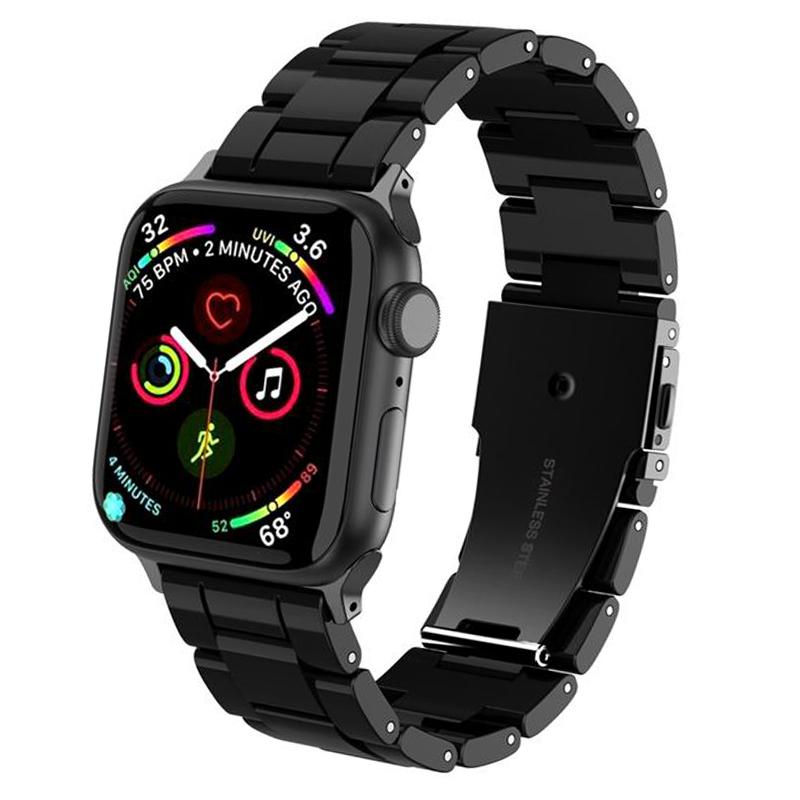 Resin Strap for Apple Watch Band 44mm 40mm 42mm 40mm Accessoreis Luxury Watchband Belt Bracelet iWatch Series 3 4 5 Se 6 Band