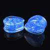 2pcs 8-50mm Multicolore Paillettes Brillantes Goutte d'Eau Plug d'Oreille Tunnels Jauges Écarteur Élargisseur d'Oreille Bijou de Corps pour Femmes Hommes