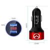 2025 Hot Dual Port USB 200W Car Charger Fast Charging Digital Display Car Phone Charger Adapter for Mazda 2 6 CX3 CX8 CX90 CX5 C