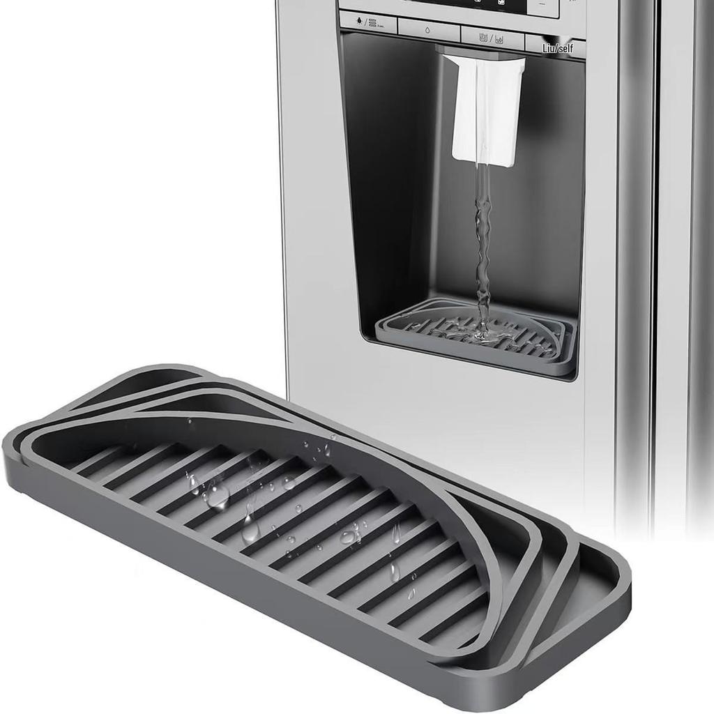 Adjustable Silicone Drip Tray for Water Dispenser, Fridge, and Coffee Maker