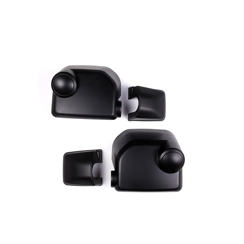 

NEW ! ! ! For Toyota FJ Cruiser 2007-2026 ABS Carbon Fiber/Silver Car Exterior Mirror Cover Decorative Sticker Auto Accessories матовий чорний колір
