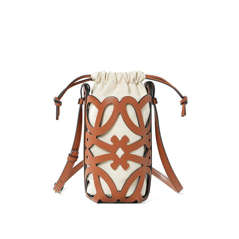 

Нишевая сумка кроссбоди, Легкая женская сумка из коровьей кожи и Чехол для телефона из натуральной кожи высокого класса коричневый