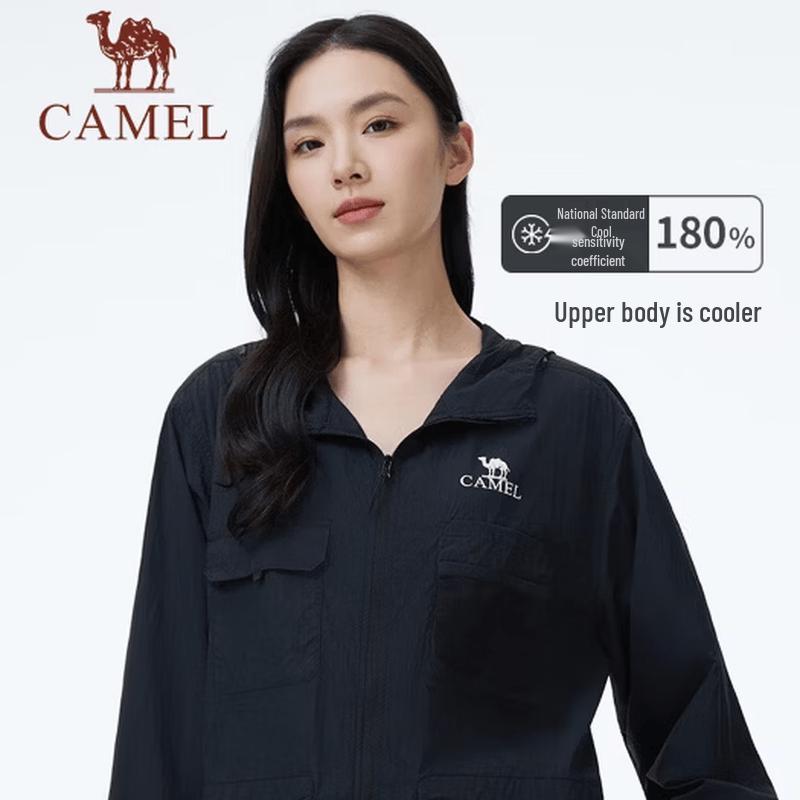 CAMEL Unisex UPF 50+ Sun Protection Hoodie A34BAEO054 L
