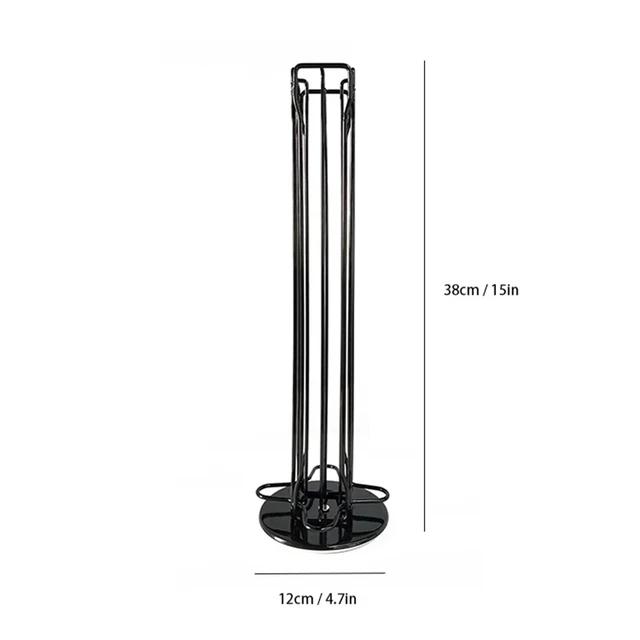 40 Pcs Nespresso Capsules Holder Rotating Rack Coffee Capsule Stand Coffee Pod Stainless Metal Storage Shelve Organization