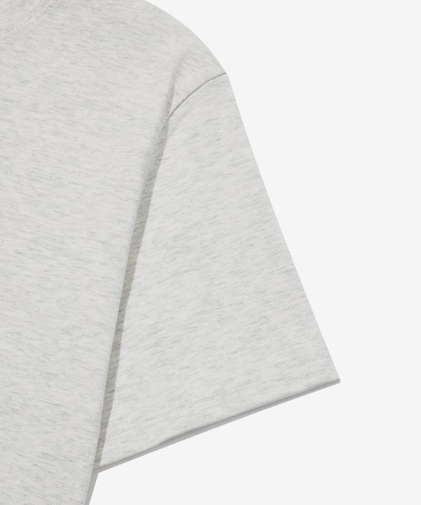 COVERNAT WOMAN Cool Cotton Cooper Logo T-Shirt Heather Grey