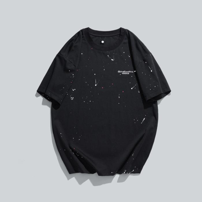 White T-shirt Mens Summer Updated T-shirt American Xinjiang Cotton Short-sleeved T-shirt
