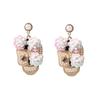 Chic Zircon Inlaid Skull Studs Earrings Versatile Skull Ear Studs Adorned with Zircon and Glitter for Various Occasions
