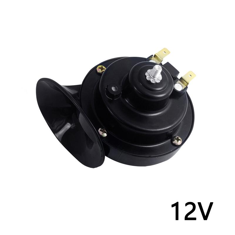 ABS 12V 48V 60V Motorcycle Waterproof Snail Horn Super Sound Monophonic Motorcycle Accessories Electric Moped Horn
