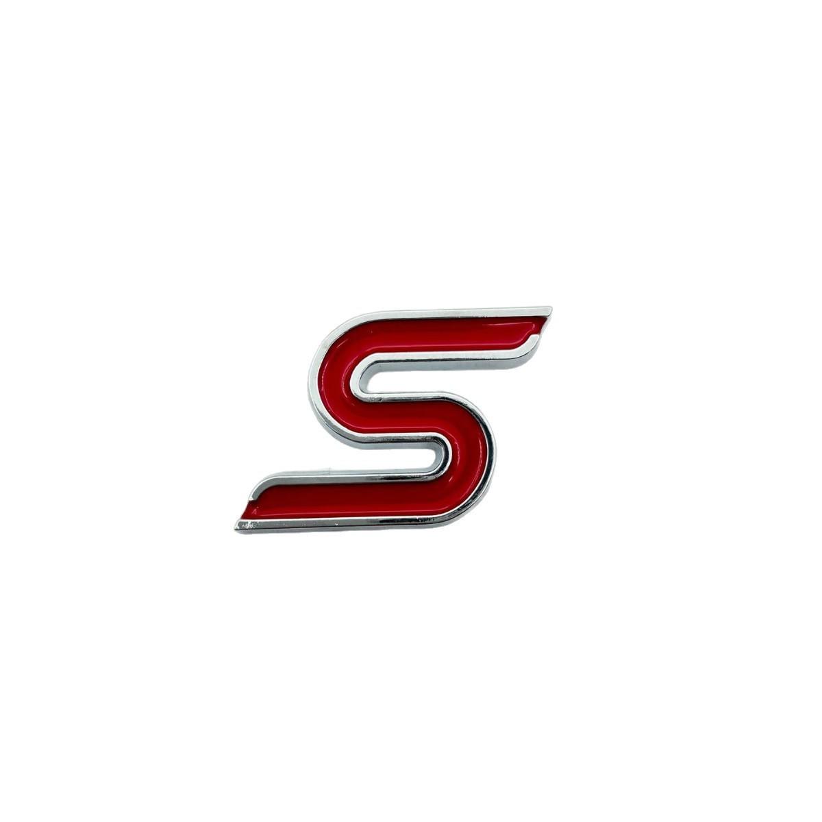 

Металлическая наклейка на автомобиль Ford Mondeo/Focus/Fiesta ST Sport S красный/серебряный