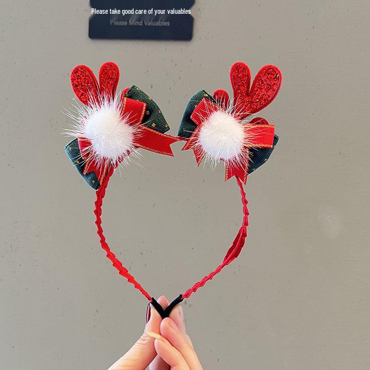 Kinder Feen Geweih Haarspange - Mori Stil Weihnachts Stirnband für Mädchen