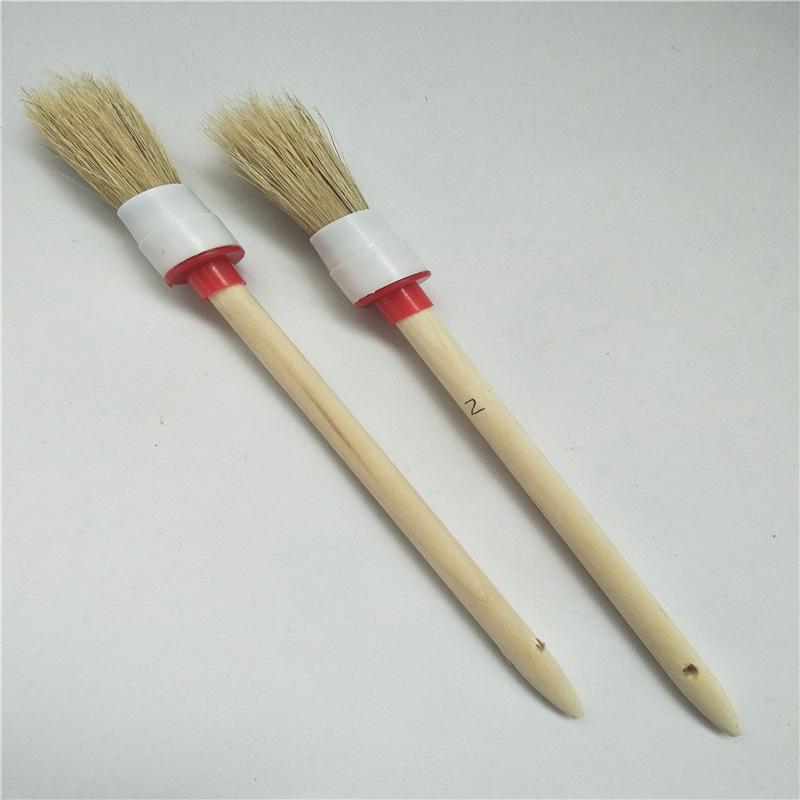 102 Round Hog Bristle Paint Brush белый