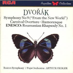 CD DVORAK / FIEDLER - Symphony 9 " Choral "  NONE Not On Label Japan Classical Used