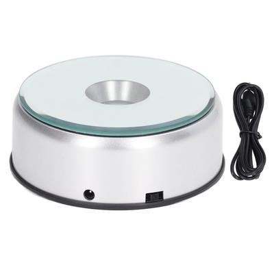Rotating Display Stand 360 Degrees  Rotating LED Lights 80 Seconds Per Lap USB Charging LED Display Base