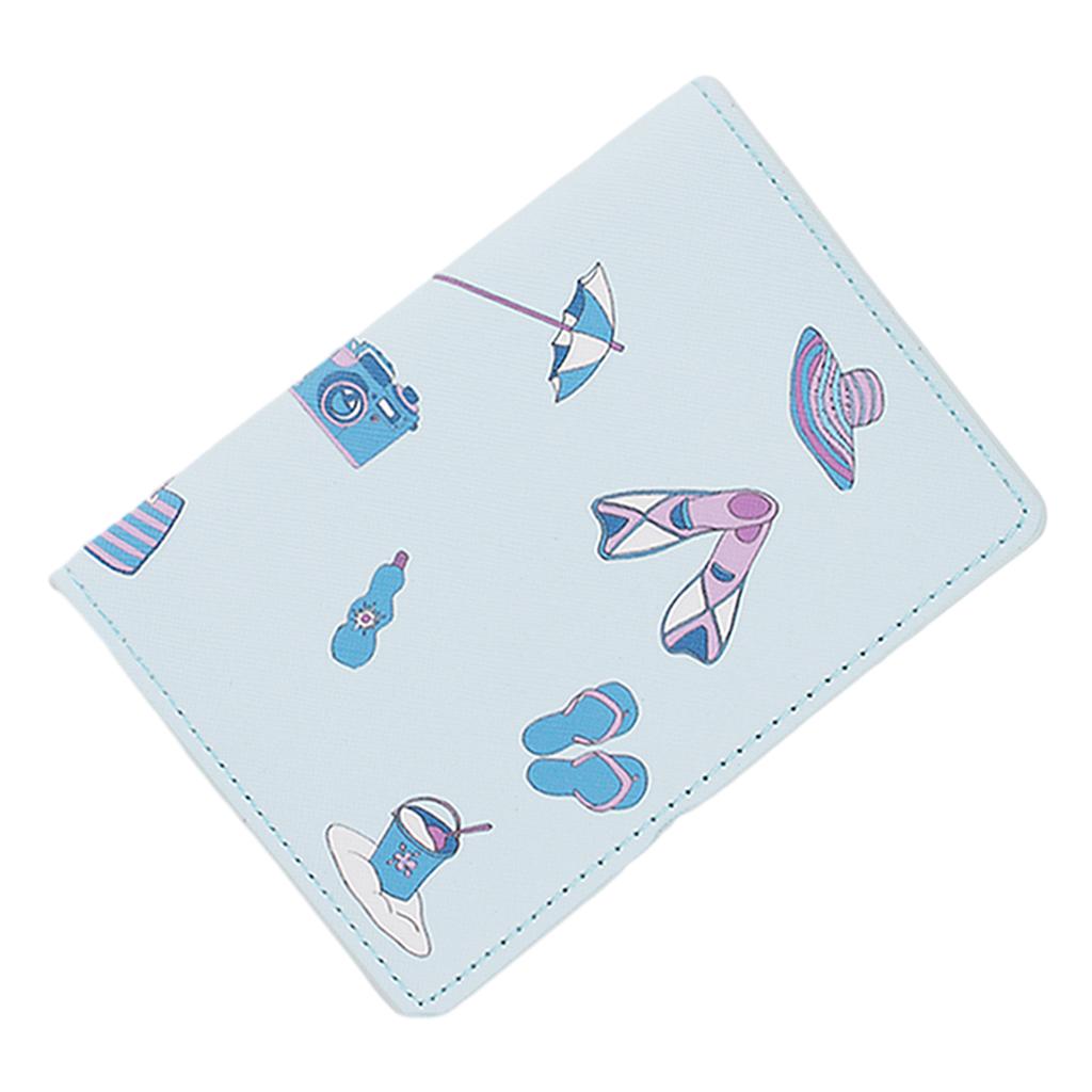 Cestovní pouzdro na pas s potiskem Organizér na dokumenty Vodotěsný kožený držák na letenky Ochranné pouzdro pro ženy muže