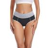 Women Plug Size Briefs High Waist Patchwork Color Breathable Panties Thicken Hip Lifting Soft Underpants