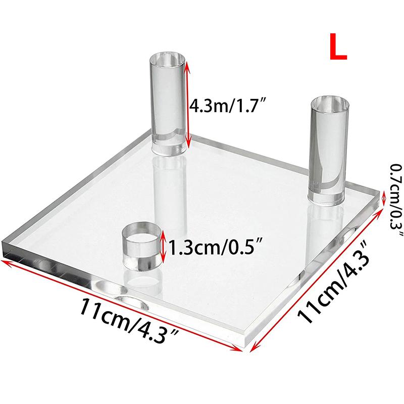 Akrylový stojan na displej, držák, podpůrná police, základna pro minerály, horniny, geody, kameny, šperky, malé sběratelské předměty, stojan na displej