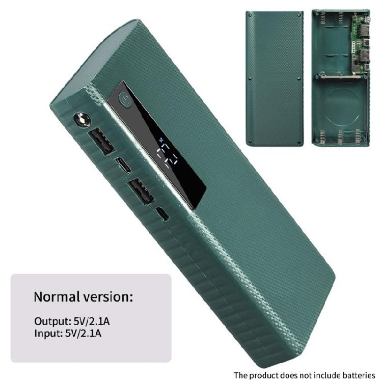 Interchangeable 5x21700 Battery Charging Case Quick Charging Capability LED Power Suitable for Various Device Support