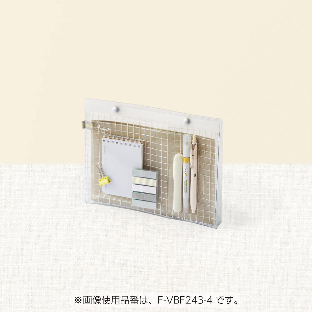 Kokuyo Pouch Pen Large A5 with Inner Oshikatsu Bag-in-Bag Case, Capacity, Size, Transparent, Case, Peep, F-VBF243-6