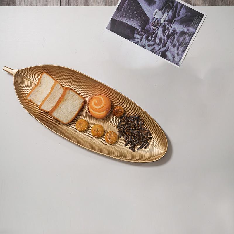 

1 шт. Простая деревянная тарелка для закусок и конфет, органайзер для гостиной, домашнего обеденного стола, креативный золотой поднос, декоративные украшения