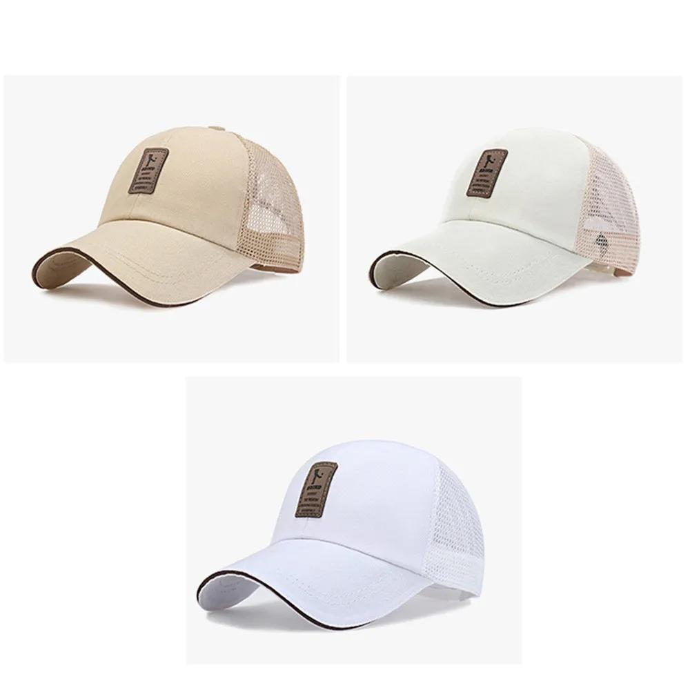 Summer Hat Men's Mesh Baseball Cap Women's Sun Protection Visor Hat Outdoor Leisure Fishing Hat Korean Style Peaked Cap Unisex