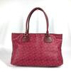 Celine Logo Sulky Bag Tote Bag Shawl Shoulder Bag PVC/Leather RedBased