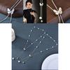 Luxurious Pearl Butterfly Long Sweater Chain Necklace For Women With Chic Style