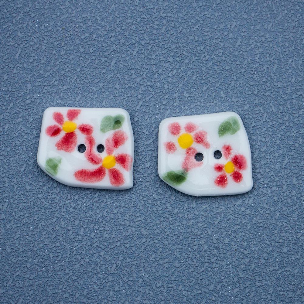 Irregular Matte Ceramic Buttons for Unique Clothing Accessories