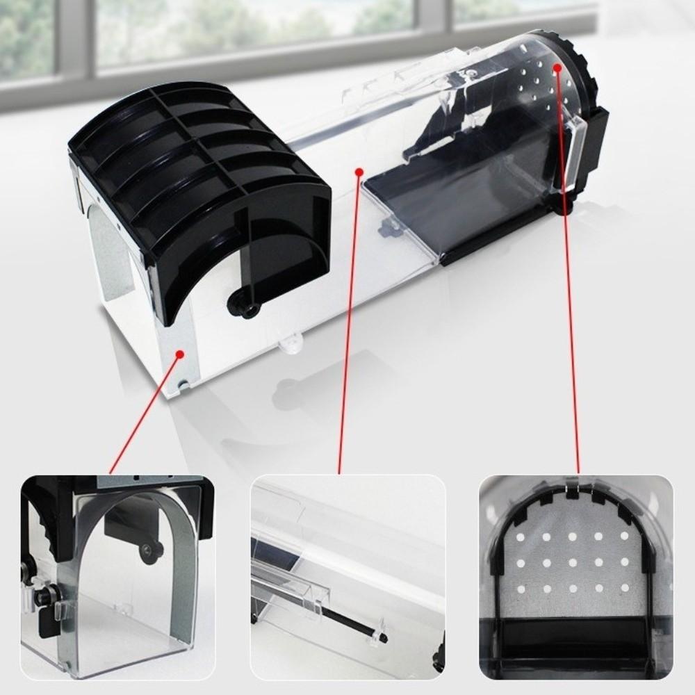 Rodent Control Self-locking Mousetrap Reusable Plastic Rodents Trap Mouse Catcher Indoor
