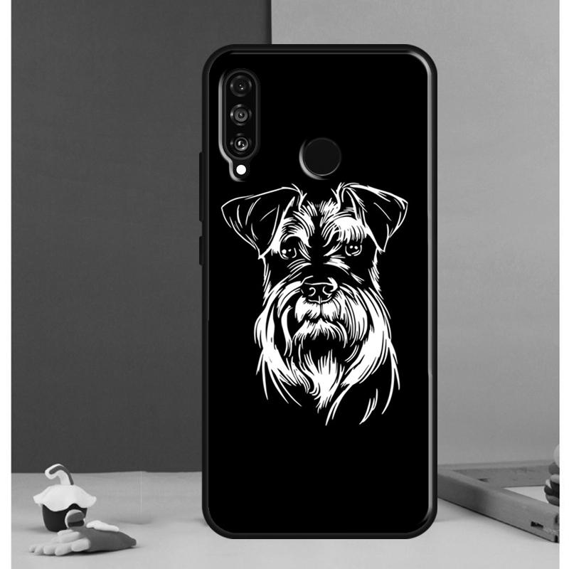 Cartoon Schnauzer Dog For Huawei Nova Y90 Y70 Y60 Y72 Y61 Y91 12s 12i 11i 7i 8i 9 10 SE P60 Pro P30 P40 Lite Case