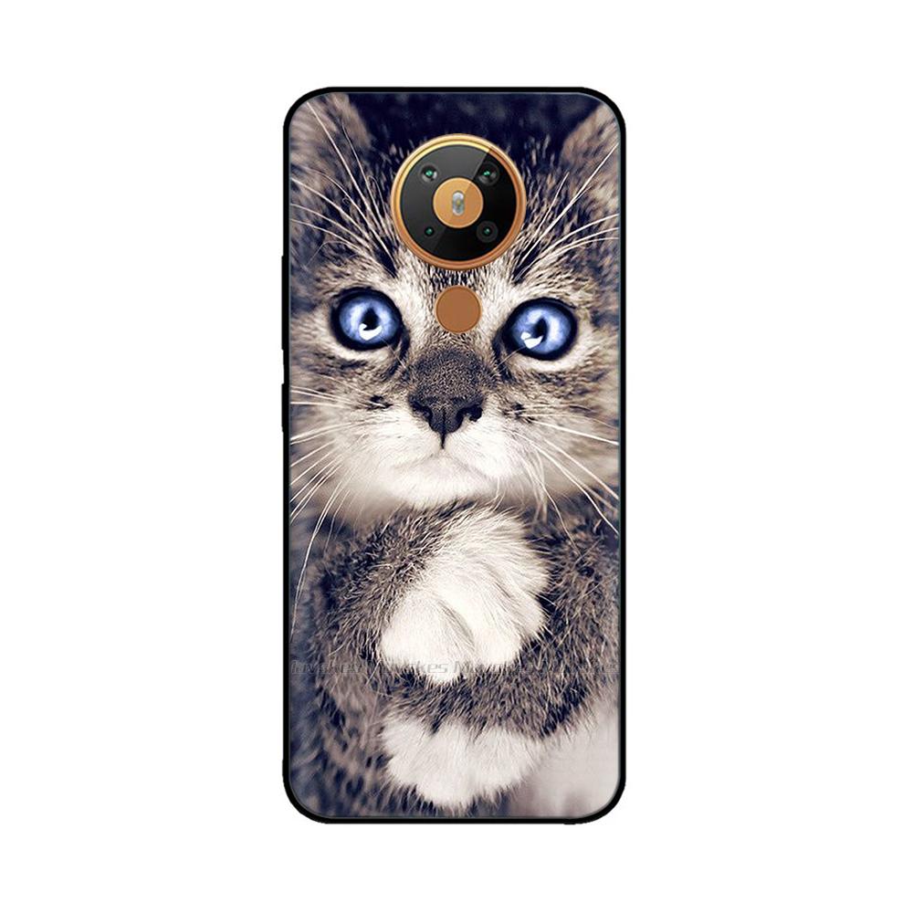 For Nokia 5.3 Silicone Case Soft Tpu Back Cover for Nokia 5.3 3.4 Bumper Printed Silicon Case for Nokia3.4 Nokia5.3 Phone Flower