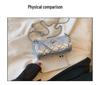 Luxury Diamond Lattice Chain Crossbody Bag: Fashion-Forward, Versatile Round Cylinder for Women